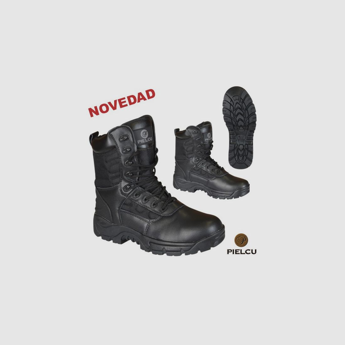 Taktische Stiefel aus Leder und Nylon
