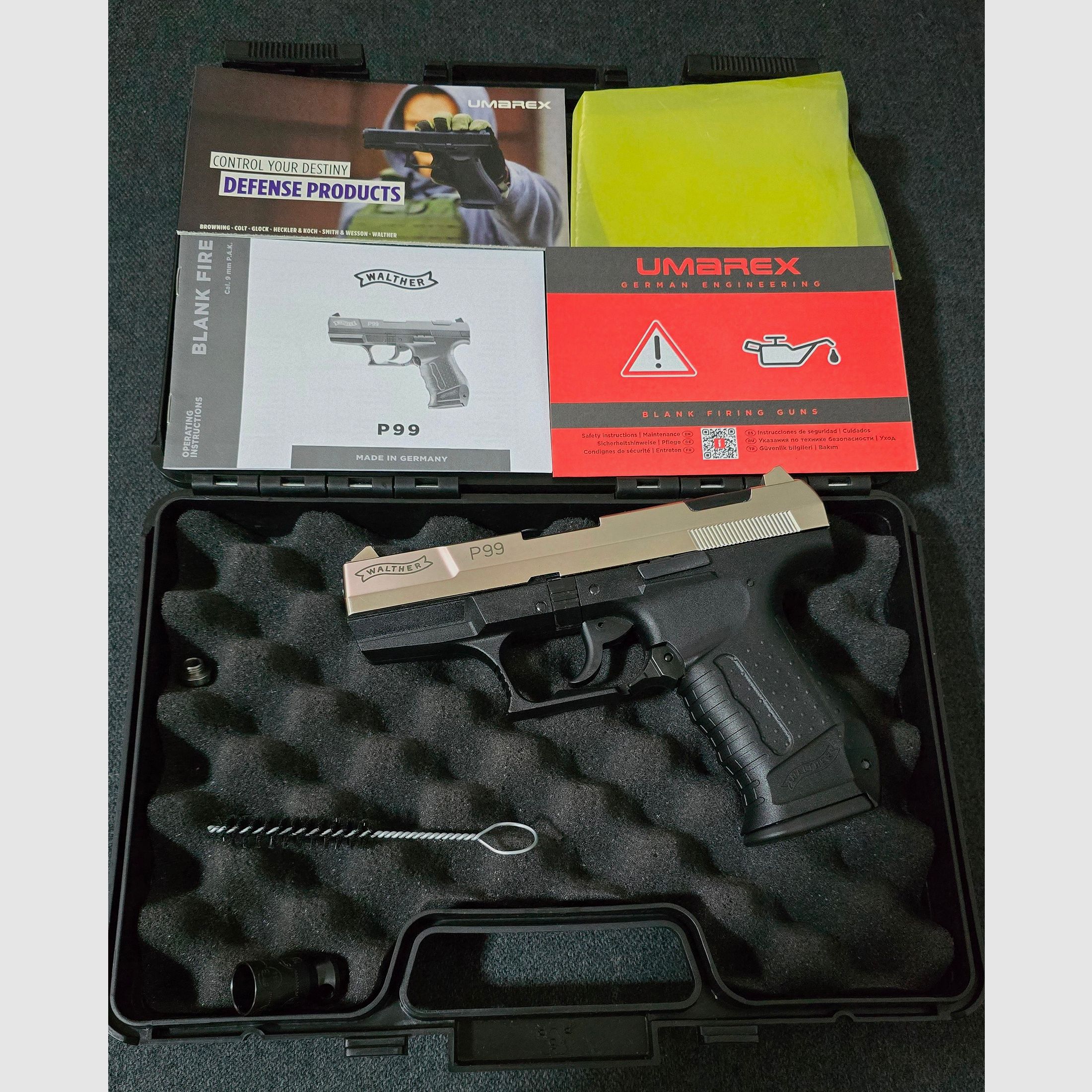 Walther P99 Schreckschuss Nickel 9mm PAK 