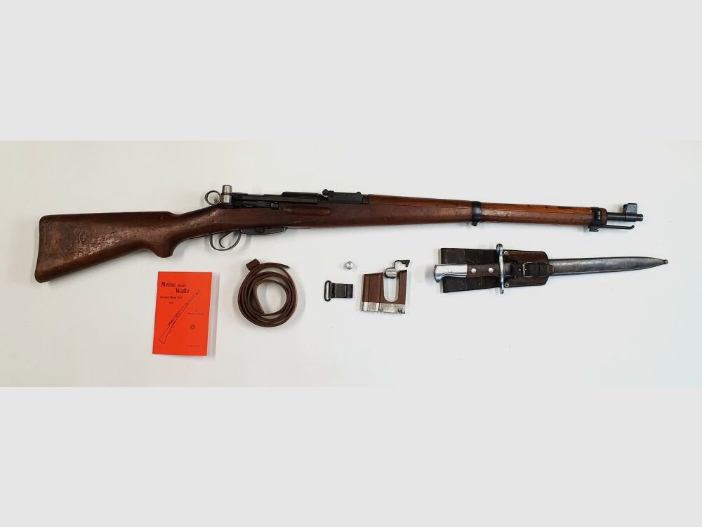 Bern Weapons Factory K31 caliber 7.5x55 Swiss complete matching numbers + bayonet