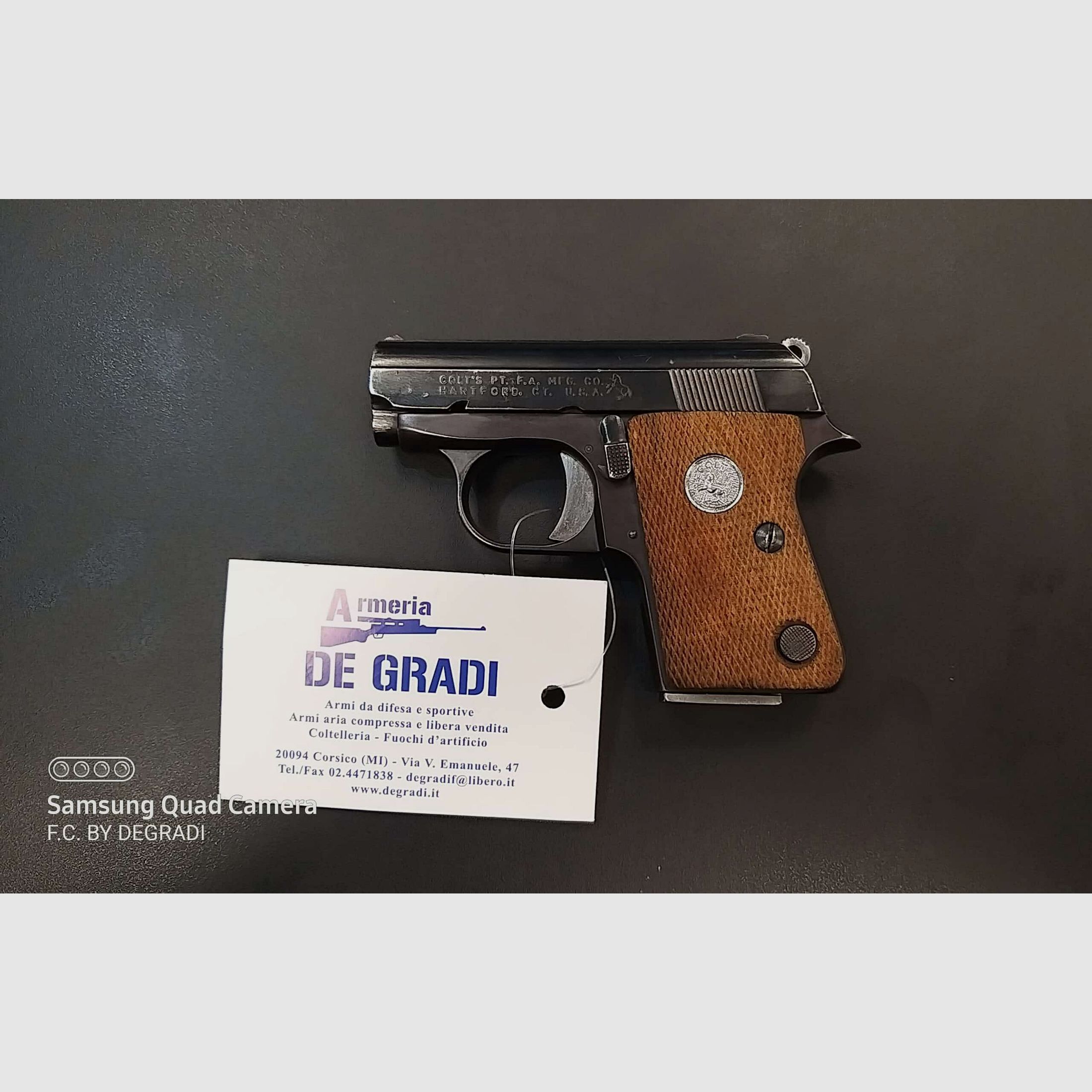 COLT POCKET AUTOMATIC 25 CAL.6.35 BROW., immagine 1 di 3