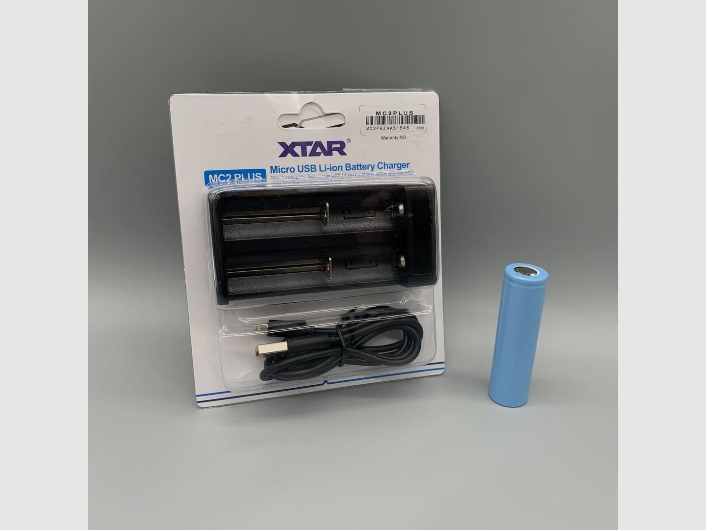 Set met oplader + batterij 18650