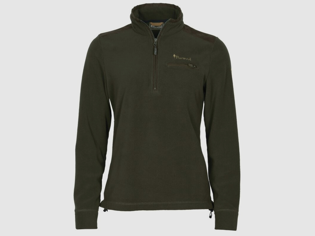 Pinewood Damen Fleecepullover Smaland Hunters Half-Zip H.Brown