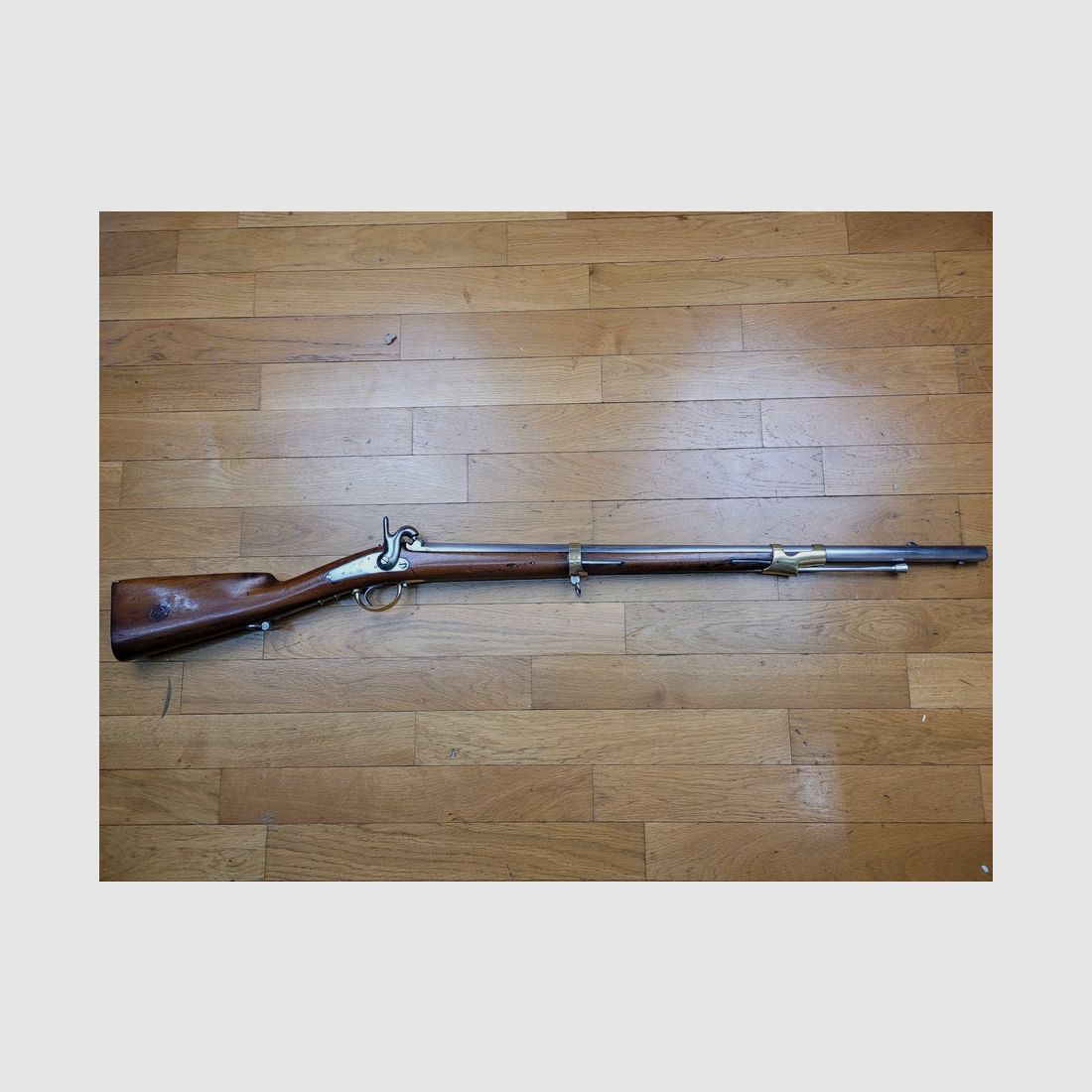 Sehr schöner Gendarmeriemusketon Modell 1842 (und nicht T oder Tbis) – Selten im Originalzustand als Modell 1842 – Königliche Manufaktur von Tulle 1846 – Homogen – Emblem – TBE+, Bild 2 von 30