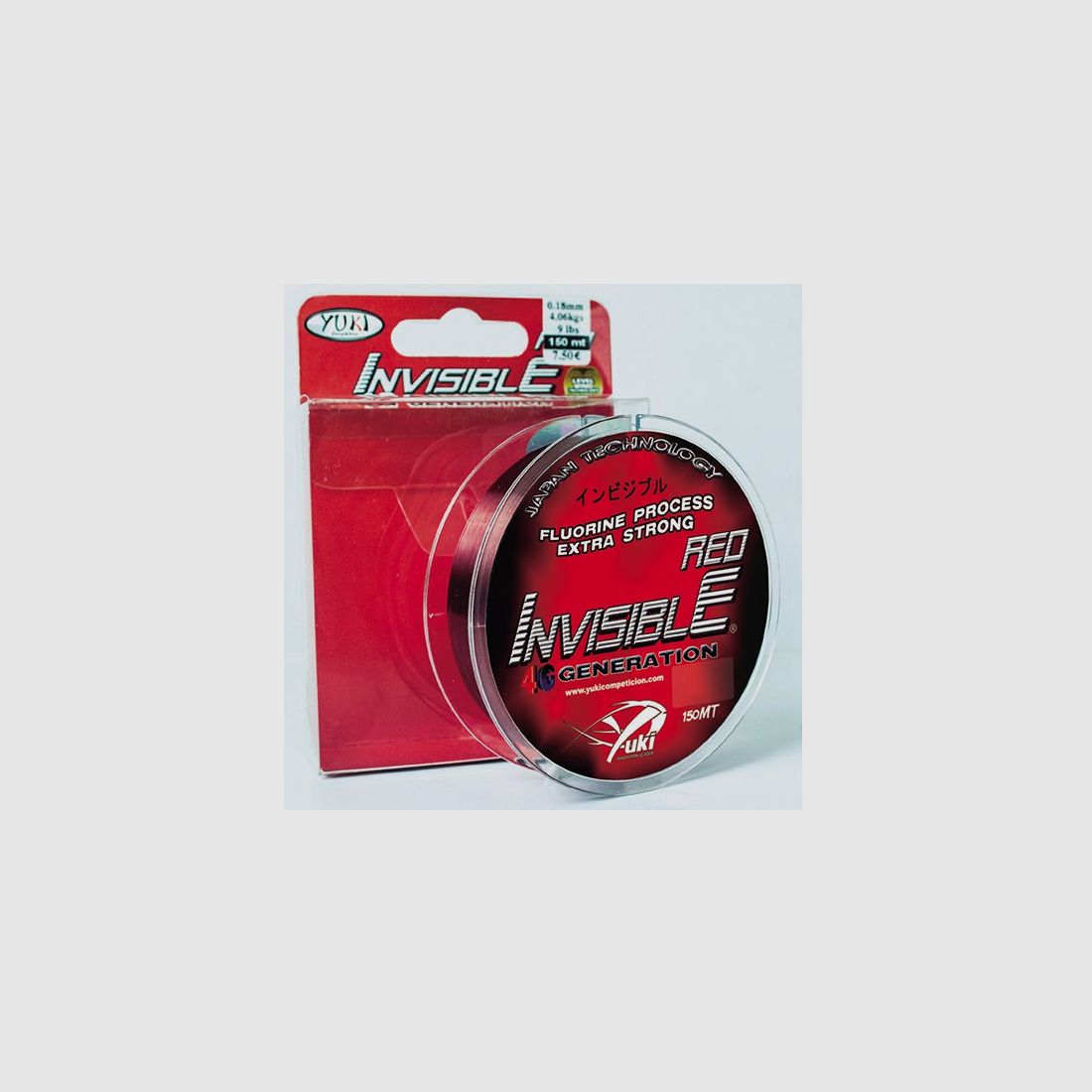 NYLON INVISIBLE RED YUKI 300 METERN