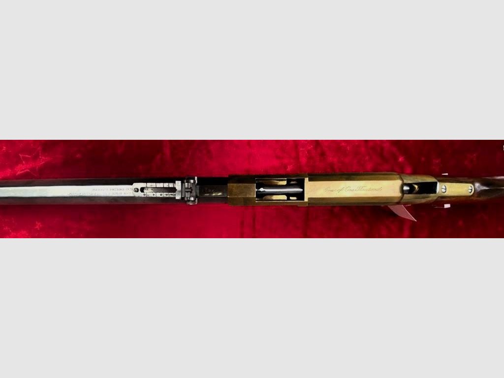 HEGE Uberti 1860 Henry Sonderserie mit Messingsystem und Lauf in White Finish Carbine Kal. 44/40 One of One Thousand 