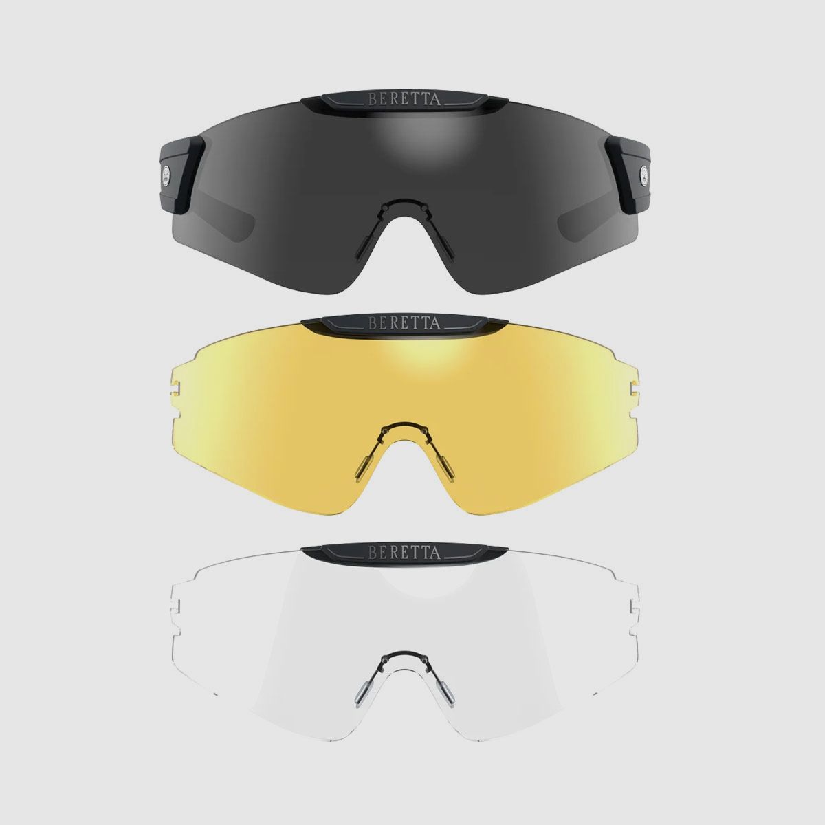 OCCHIALI – BERETTA – INTERMASK EYEGLASSES Fume & Neutral & Yellow