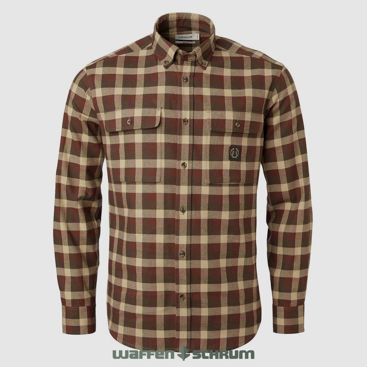 Chevalier Hemd Heron Flannel Soil Brown