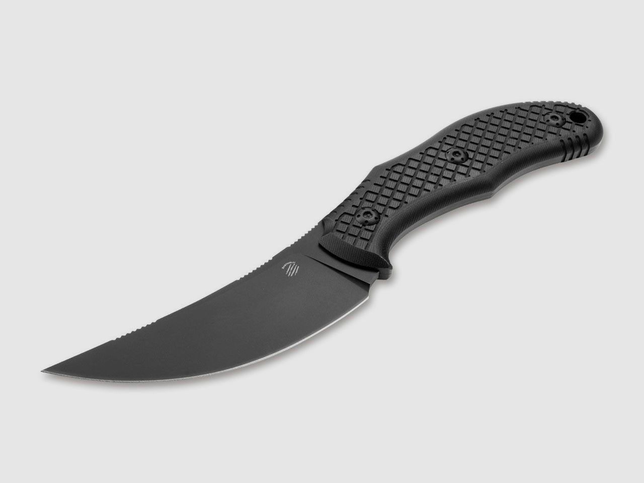Coltello curvo Chopper con fodero in Kydex e scatola di trasporto