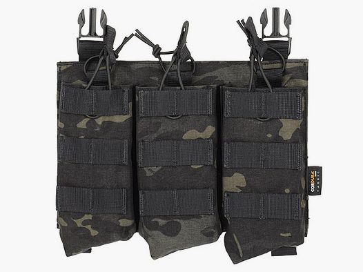 Buckle Up Triple AK47/AKM Mag Pouch - Multicam Black [8FIELDS PREMIUM]