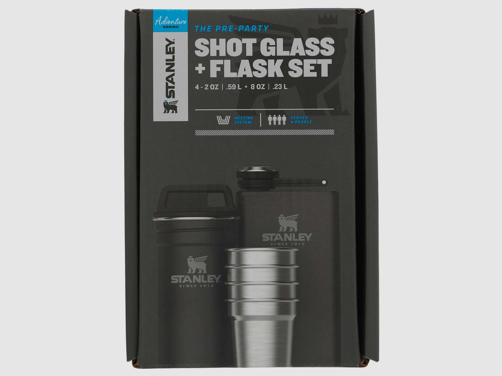 Stanley Flachmann und Schnapsgläser Set 0.236 L