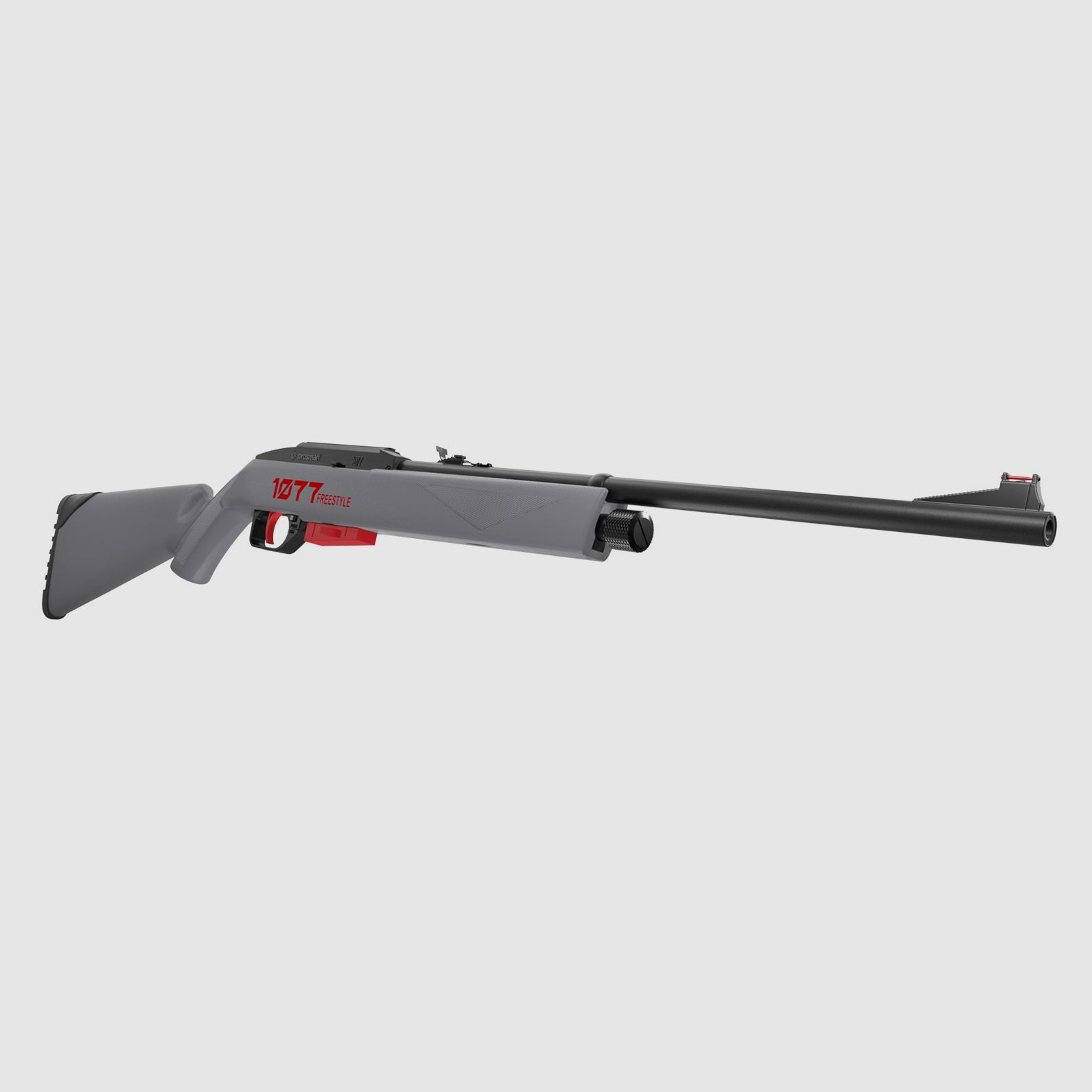 CO2 Luftgewehr Crosman 1077 FreeStyle Kunststoffschaft grau-rot-schwarz Kaliber 4,5 mm Diabolo (P18)