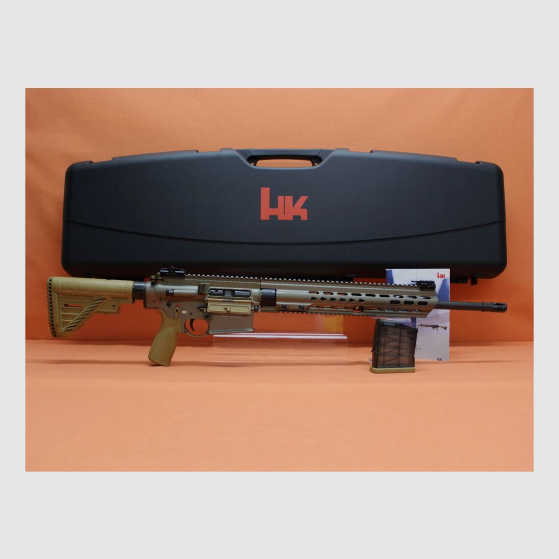 Heckler&Koch Ha. Geweer .308Win Heckler&Koch/H&K MR308 A3 20" loop RAL8000 HKey, Gas-piston-systeem HK417/G28