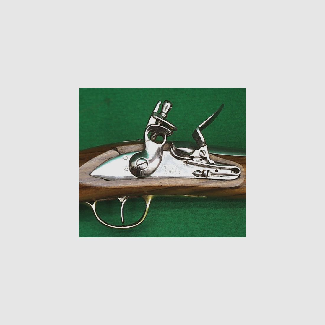 Indien Steinschloß Pistole French See Service 1766