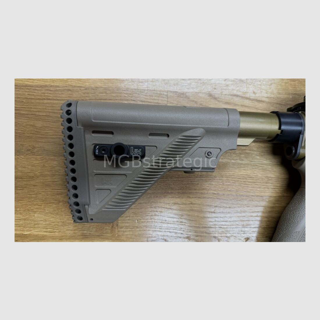 Heckler & Koch MR223 A3 Slim-Line 11" Lauf - halbautom. Büchse .223Rem MGBs Sondermodell FDE Edition inkl. Schalldämpfer ASE UTRA Dual 556-Short-QM2 Gen2 Cerakote FDE - zivile Version HK416 / G95K / G38 G95A1 / G95KA1 / mit Upgrades