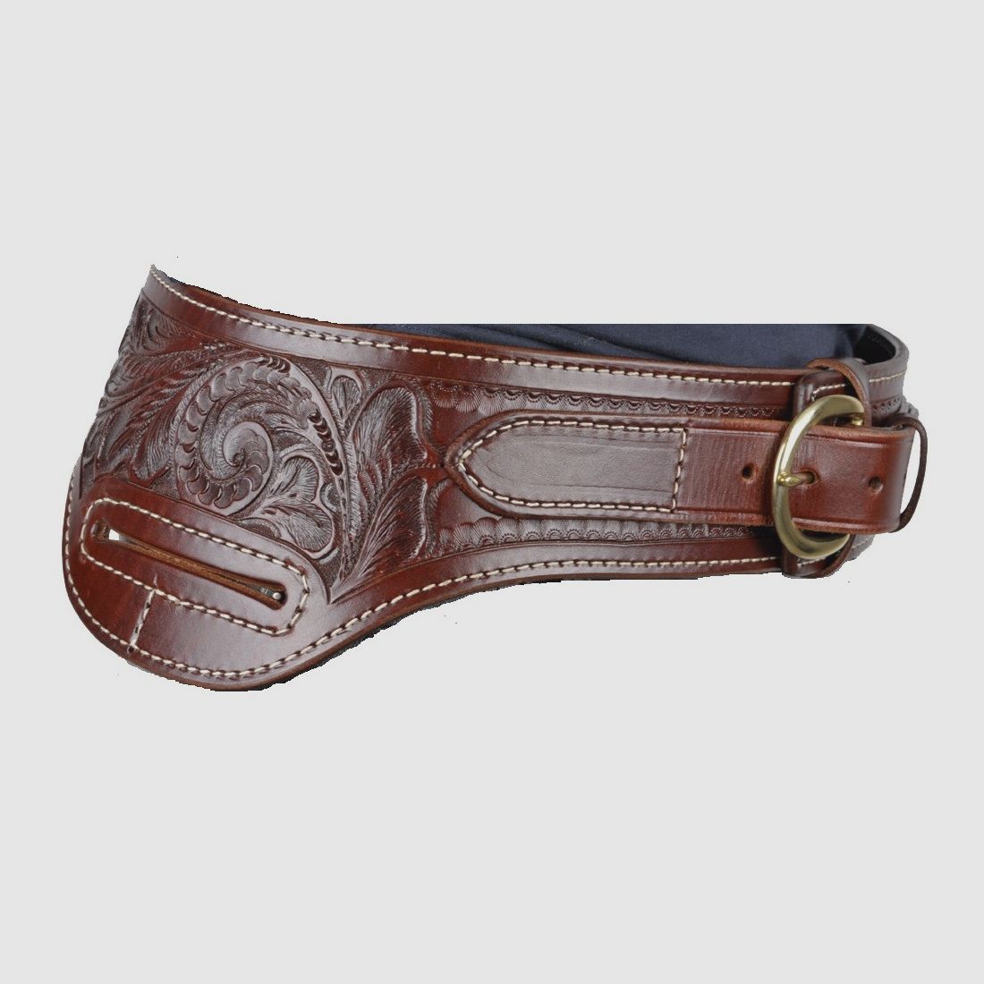 Custom Belt Buscadero Large .44/.45 brown RH