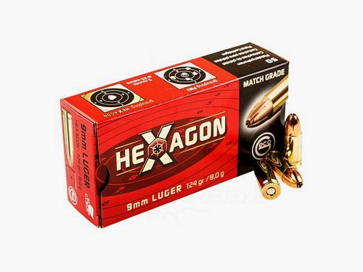 Geco 9mm Luger 124grn Hexagon (50 stuks)