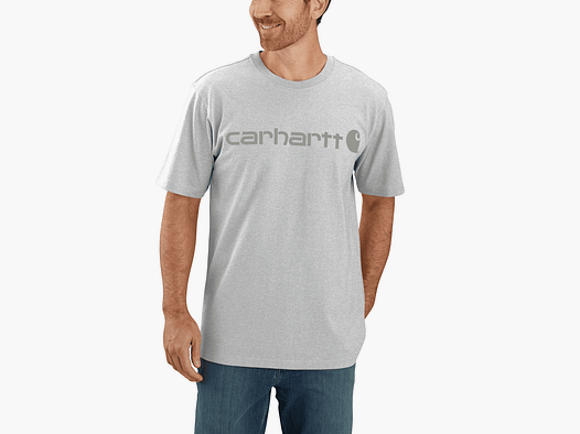 Carhartt Dearborn Relaxed Logo T-Shirt Men Heather Gray/Gray 2XL