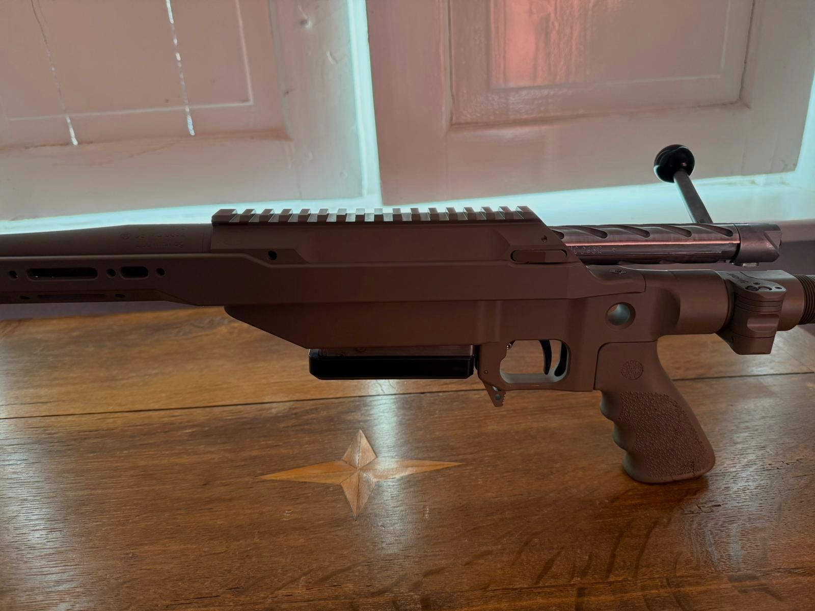 Rifle de repetición de precisión .300 Win. Mag. – Lothar Walther cañón de competición – Culata de aluminio STL-2 – Bipode Harris