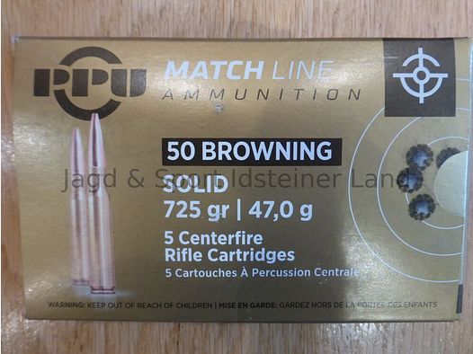 PPU -Prvi Partizan- MATCHLINE Solid, 725grs, 47.0g, 5 Patronen pro Packung