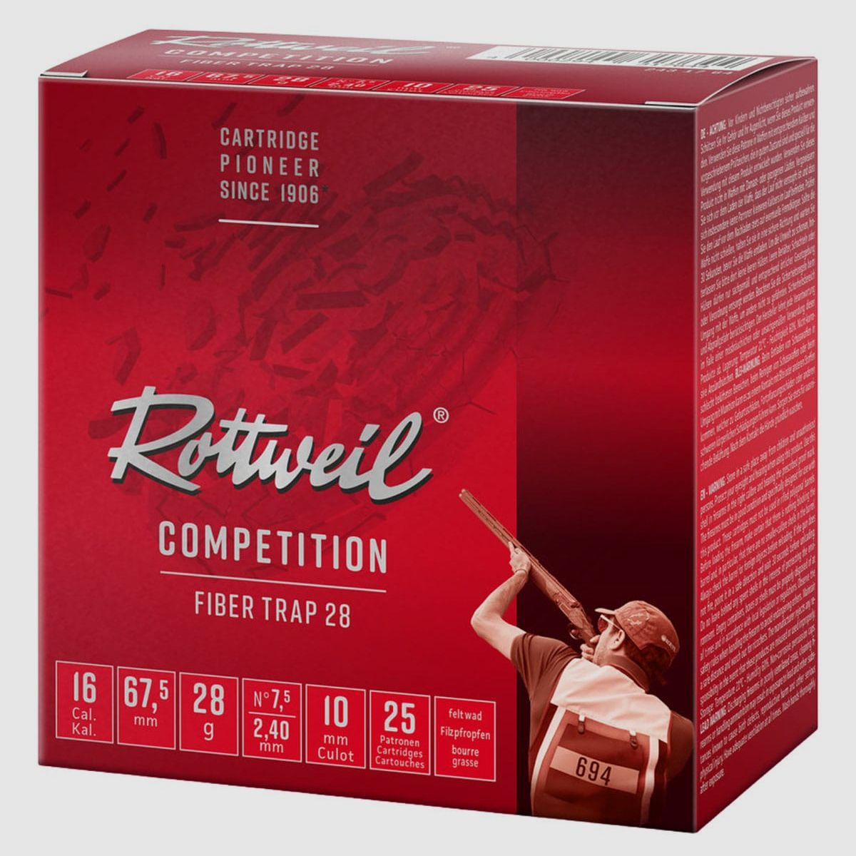 Rottweil 16/67,5 Fiber Trap 28 2,4mm - 28g