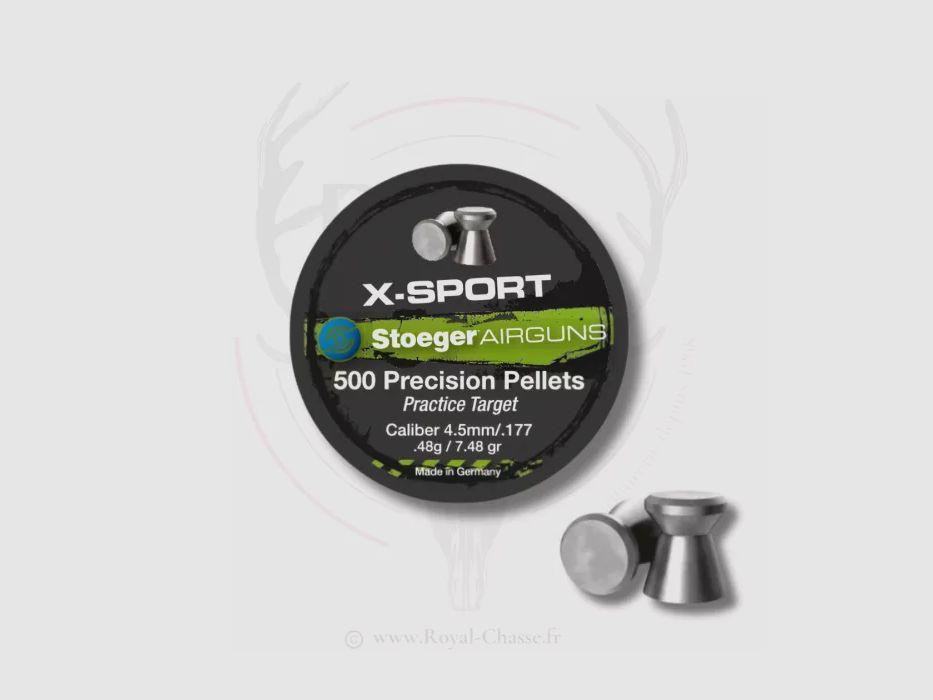 500 plombs X-SPORT Cal. 4.5mm 0.48 gr STOEGER