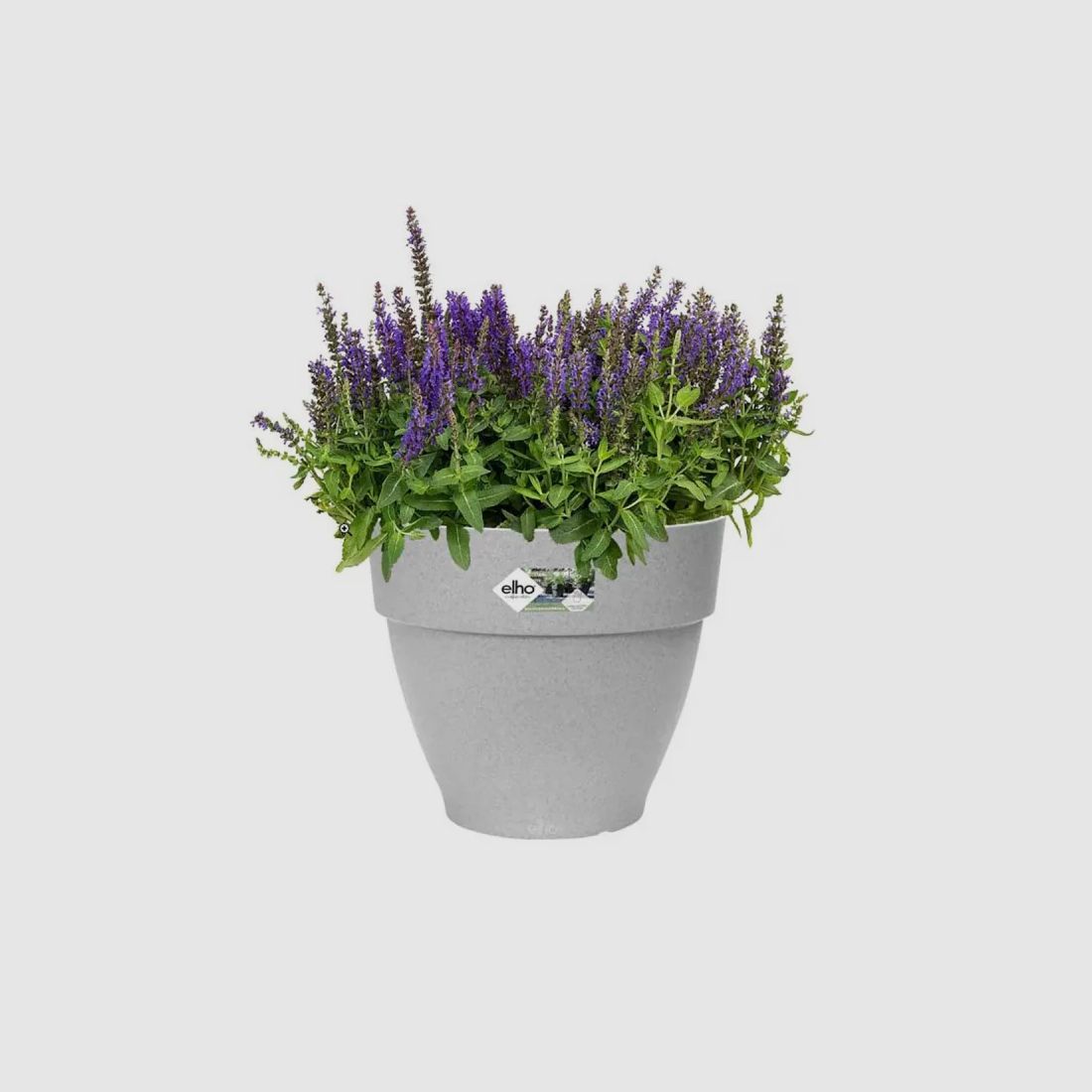 Blumentopf Ø30xH25cm aus recyceltem Kunststoff - Elho® Grau, Bild 3 von 7