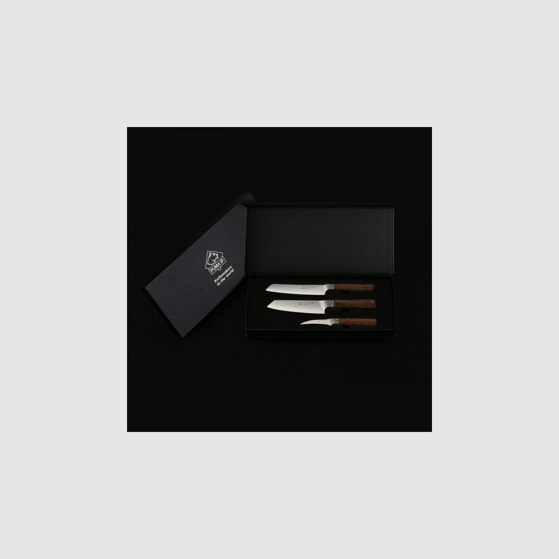 PUMA IP set van 3: kleine chef, santoku & pairing mes