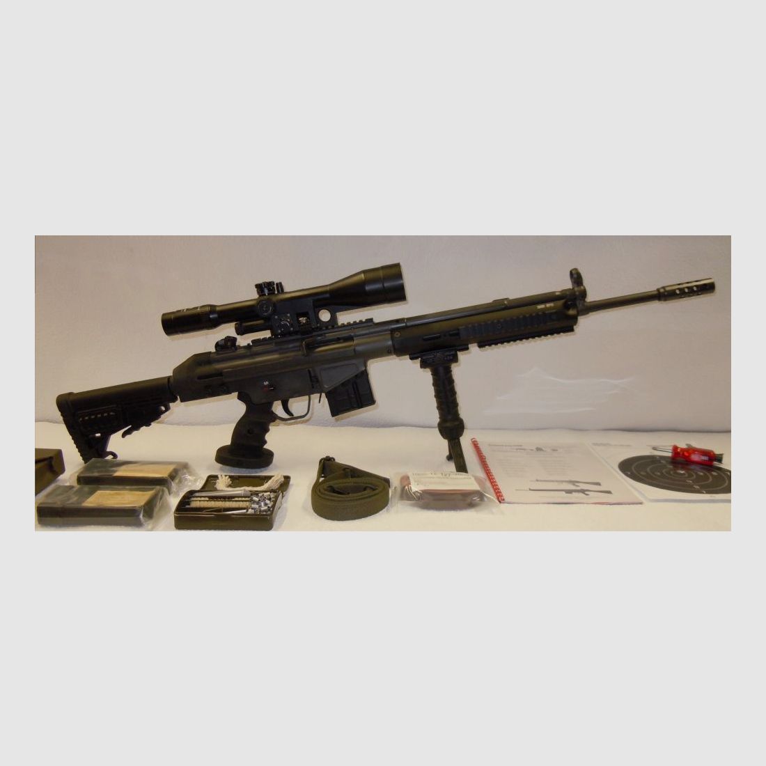 Schwaben Arms GmbH SAR M41 Komplettset mit Bodenstück Adapter und TDI, CBS, CAA Schaft für SAR M41, HK41, G3/Klone
