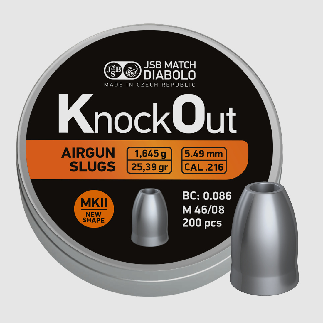 JSB Knockout Slug, Kal. .216 MKII 5,49mm
