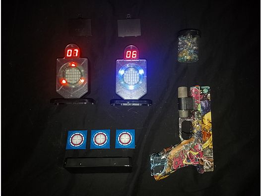 Gel Blaster Pistole Glock mit Dry Shooting system Kit Laser tag 