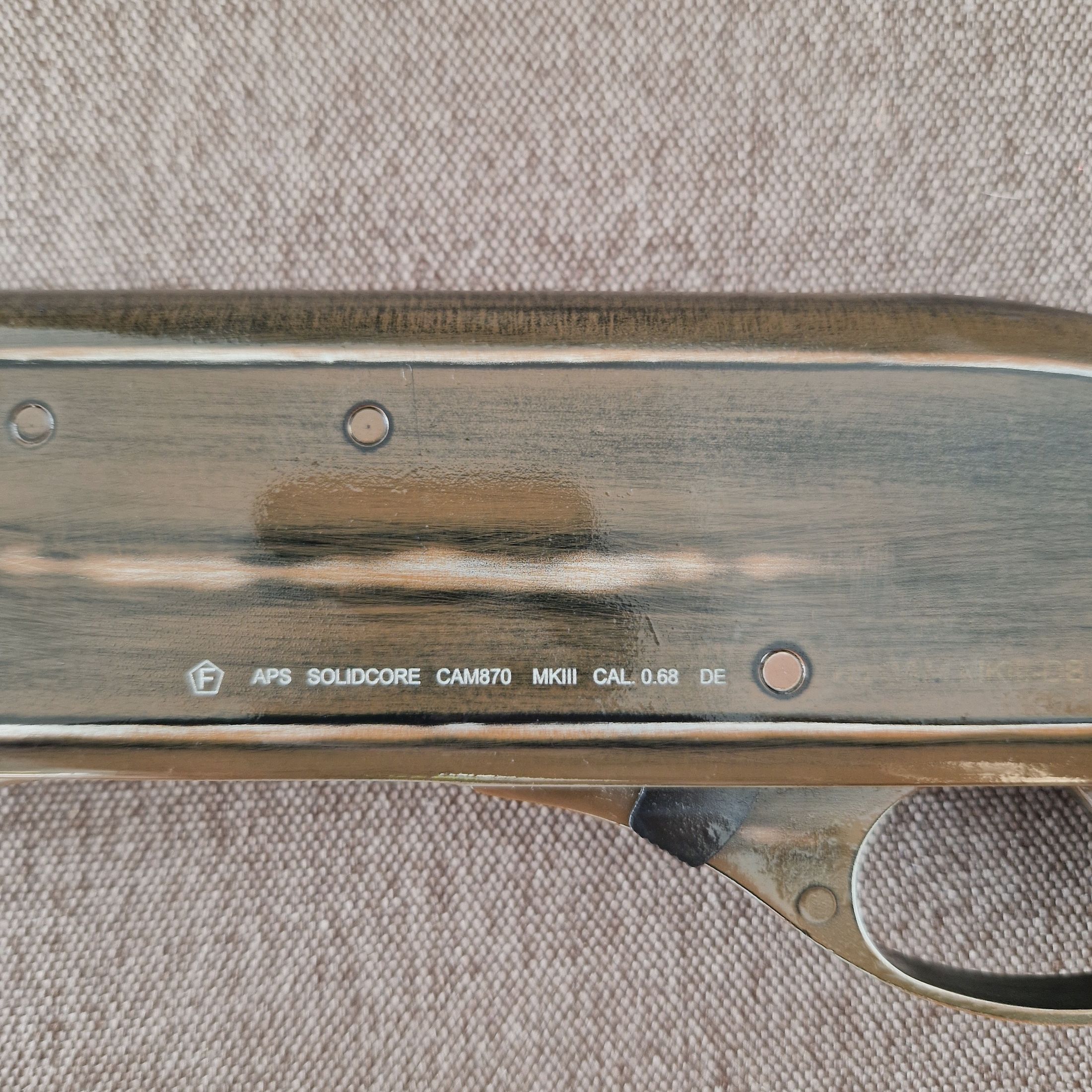 R.A.M CAM870-DB Devil Battle Worn Edition Pump mit F Kennzeichnung 2020gun cal. 0.68