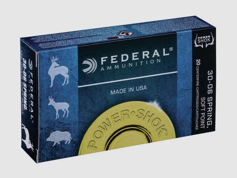 Federal Power-Shok .30-06 Sprg. 220GR JSP RN 20 Patronen