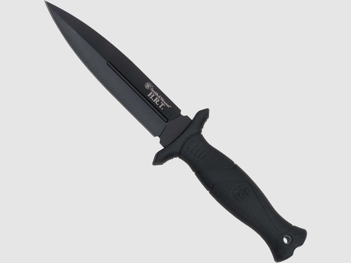 Stiefelmesser Dolch -form Smith & Wesson HRT schwarz Gr. L