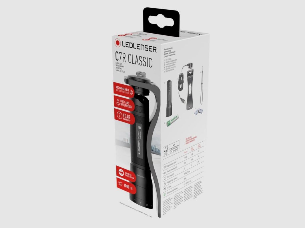 Led Lenser Linterna C7R Recargable, imagen 4 de 9