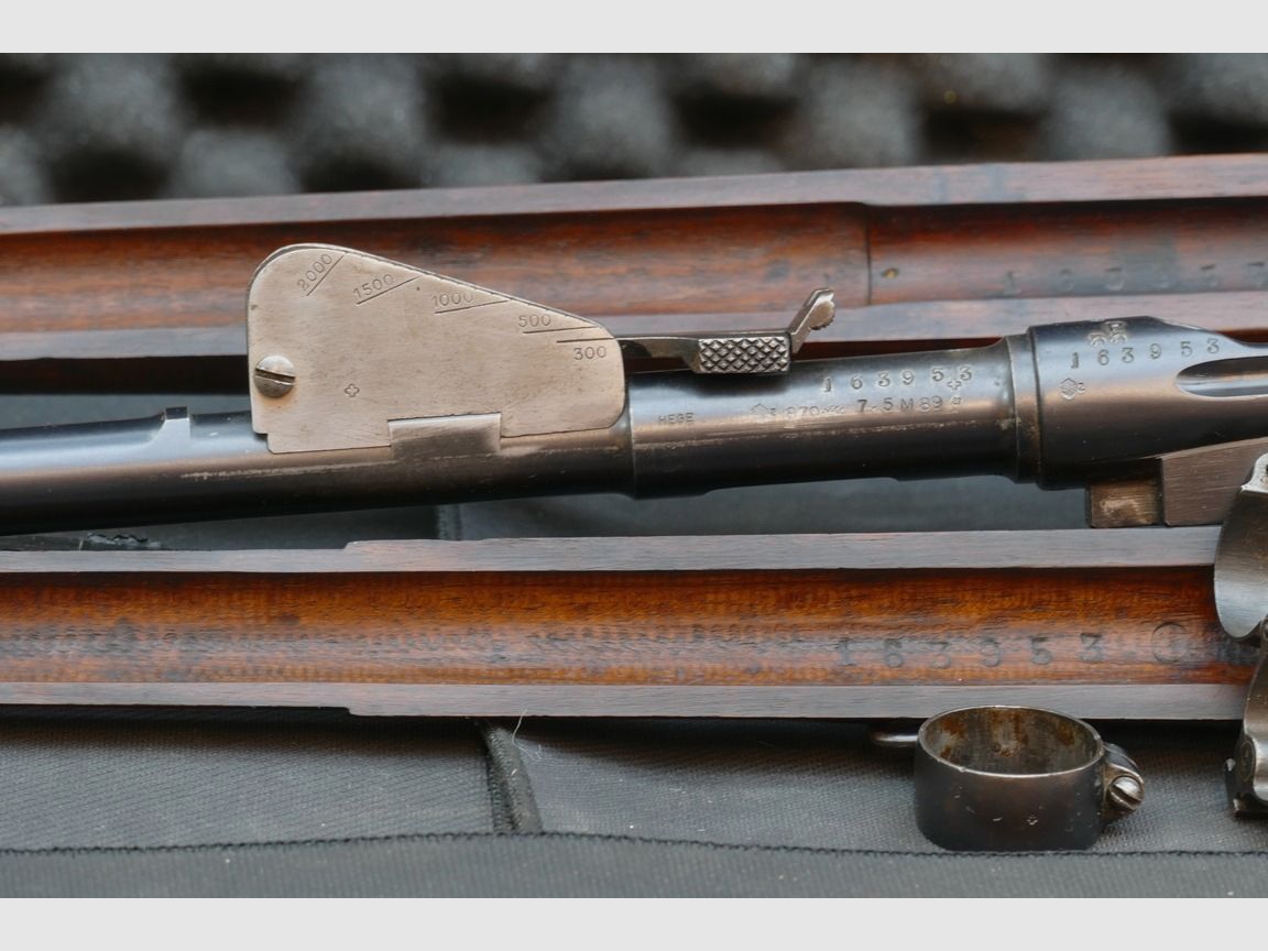 Schmidt Rubin 1889 – 7,5x53,5 GP90 – numeracja zgodna - karabinek z prostym ruchem bolca