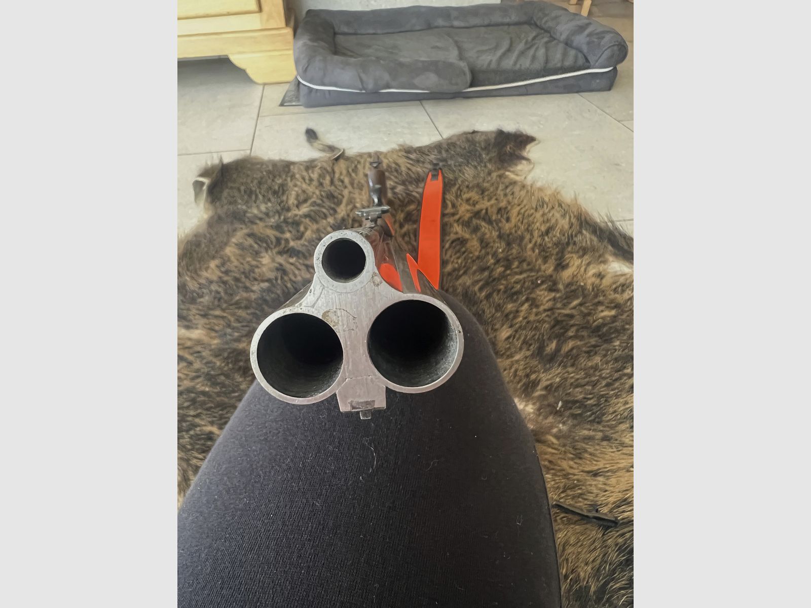 Drilling Krieghoff Trumpf Simplex mit Zielfernrohr und Tragegürtel 