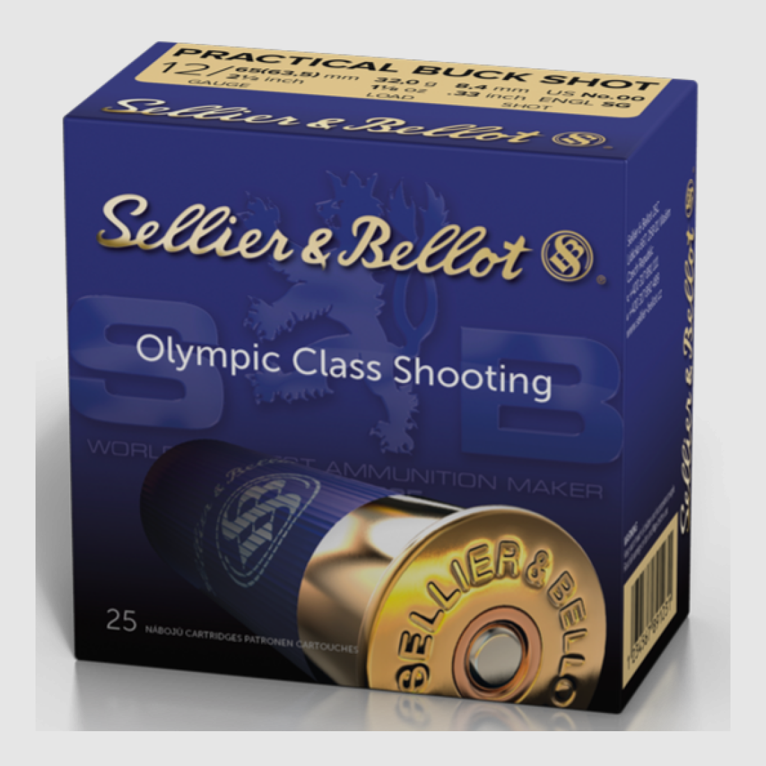 12/63,5 S&B PRACTICAL BUCK SHOT Plastikbecher 8,4mm 32,0g VE25