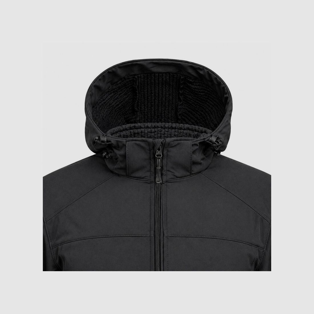 Softshelljacke Fighter A10® Herren - Schwarz, wasserdicht, Bild 4 von 7