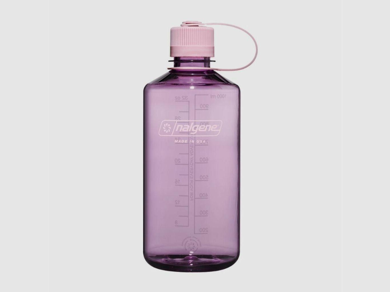 Wiederverwendbare Flasche 1L rosa pastel schmaler Hals Nalgene Sustain, Bild 2 von 2