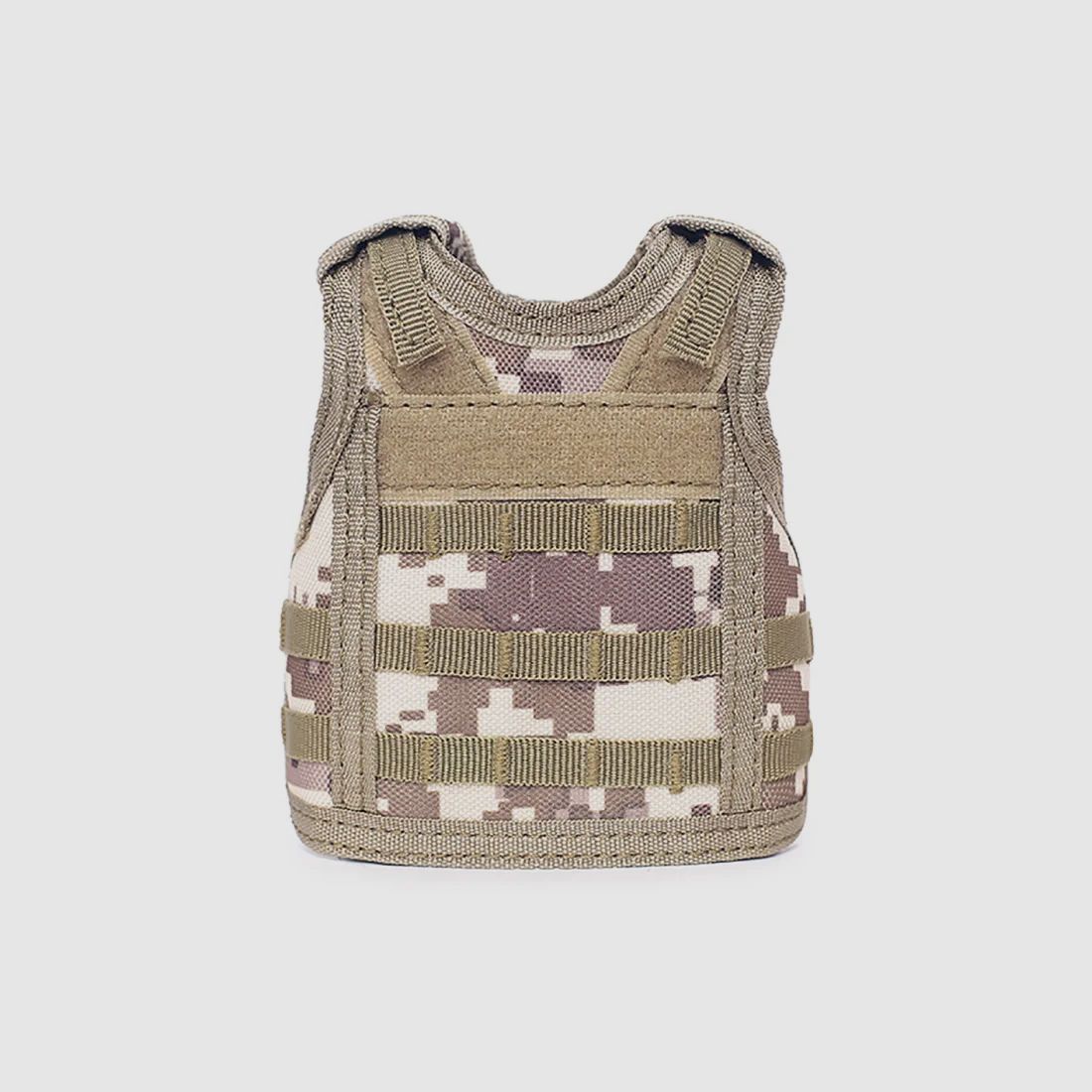 Mini Schutzweste für Bierflasche / Weinflasche / Thermosflasche - Digital-Desert