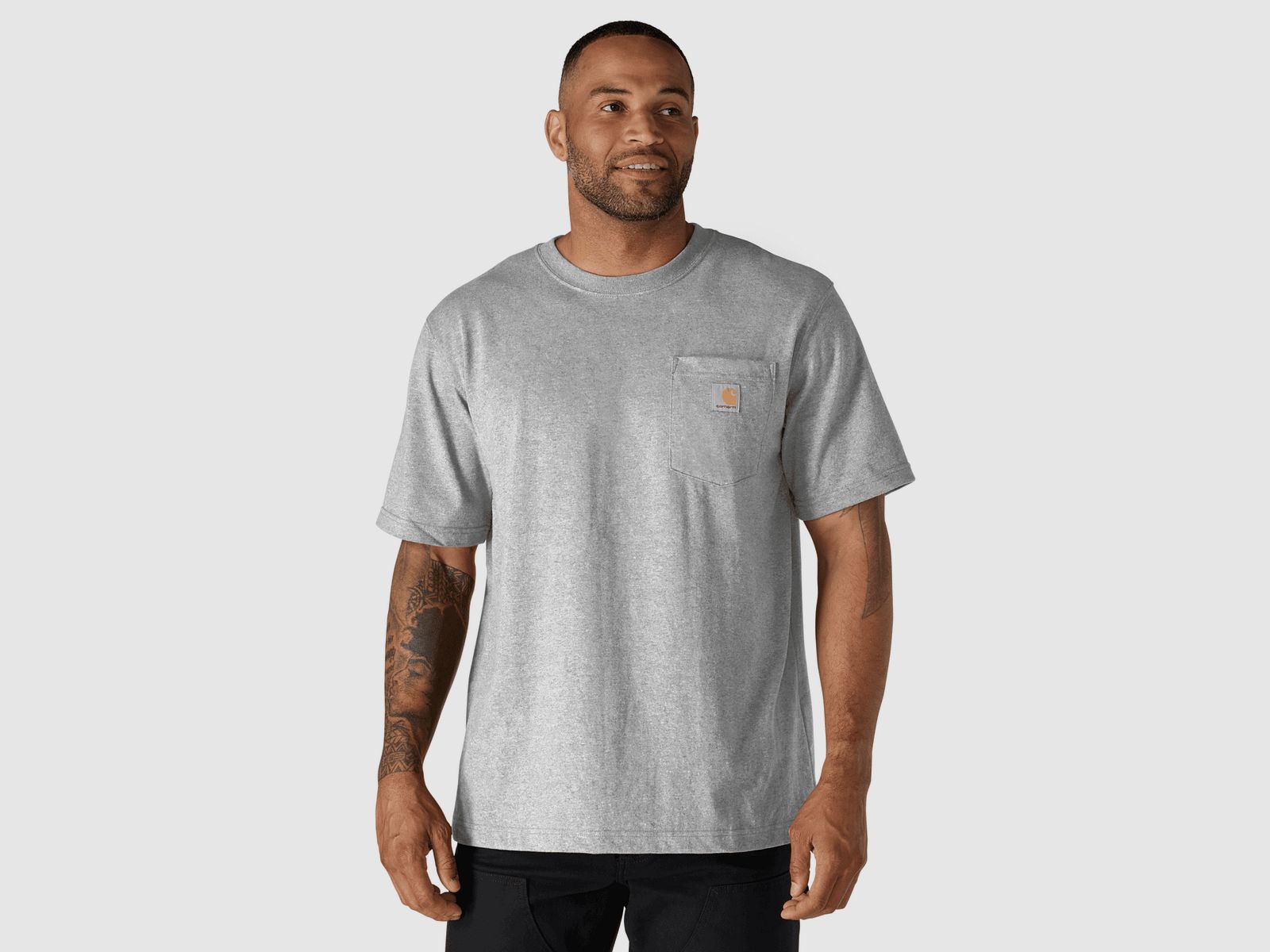 Carhartt Dearborn Relaxed Pocket T-Shirt Men Heather Gray L