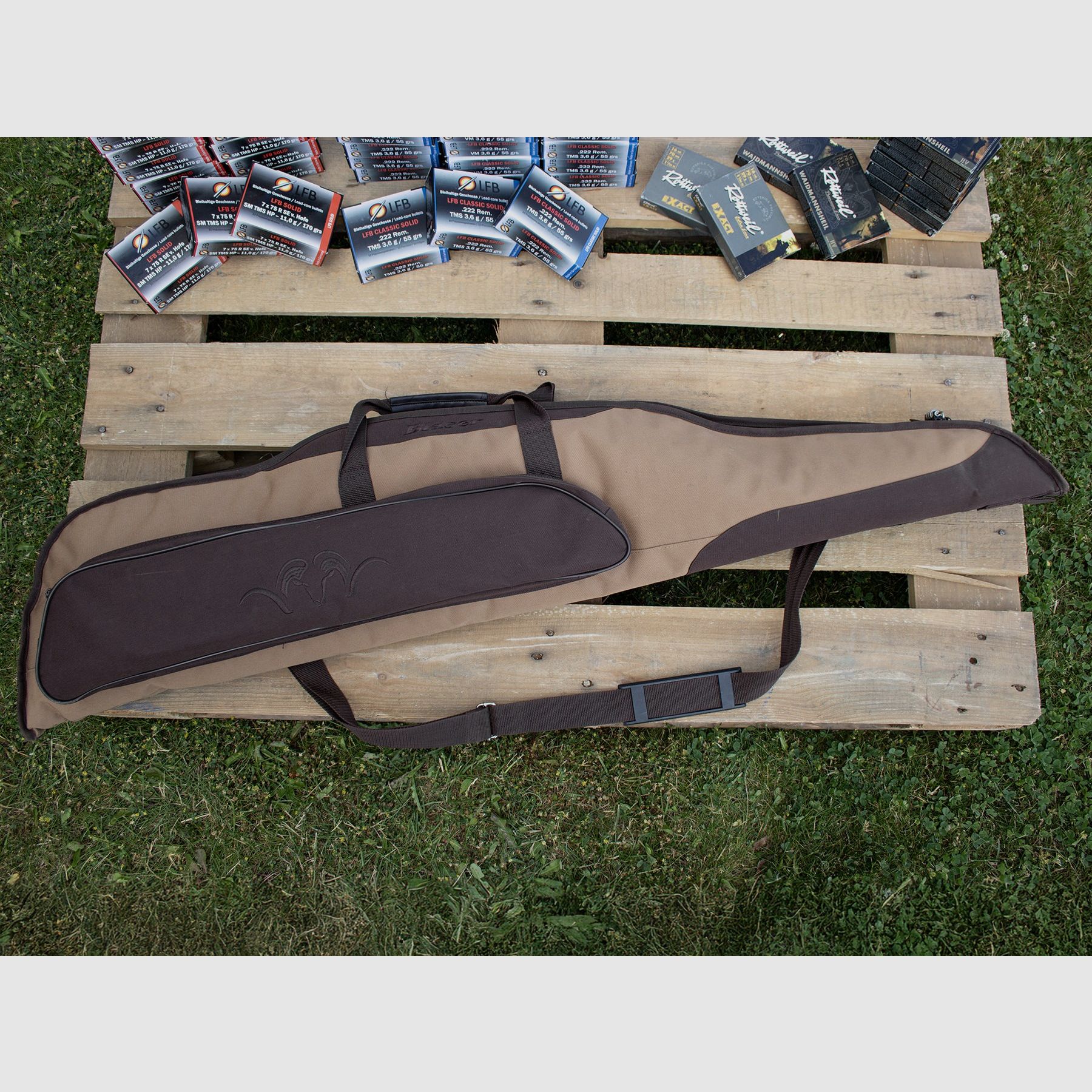 Ferlacher Bockdrilling von Josef Hambrusch inkl. Munition und Tasche