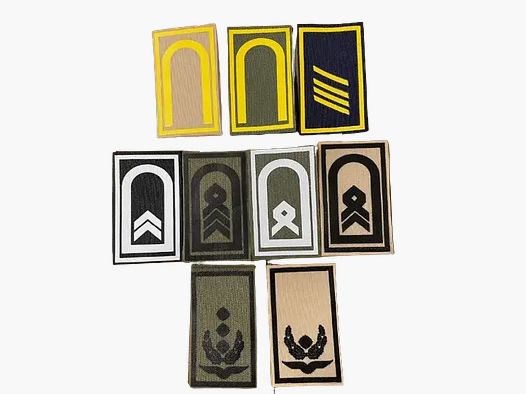 NfD NfD BW rank badge printed army Velcro for KBS SK