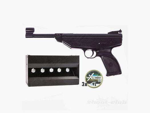 Weihrauch HW 70 pistola ad aria 4,5mm set plinking
