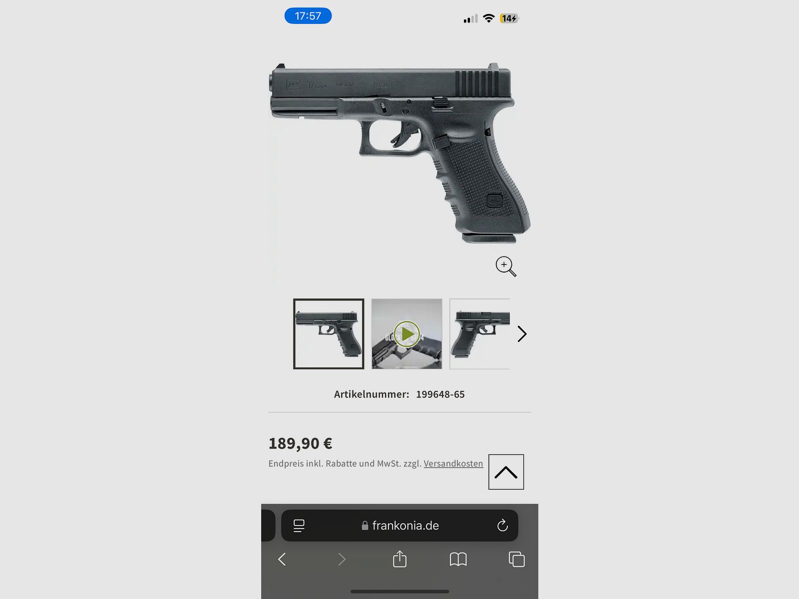Glock 17 Gen Gbb