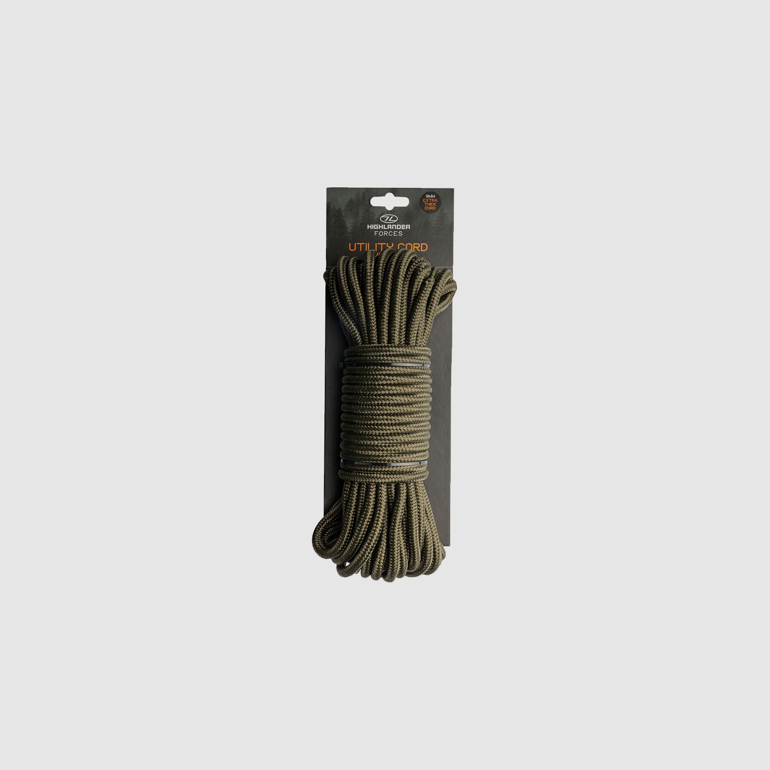 Highlander Forces Allzweckseil 9 mm x 15 m Oliv