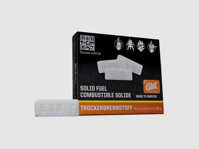 Tabletas de combustible seco Esbit 20 x 4 g