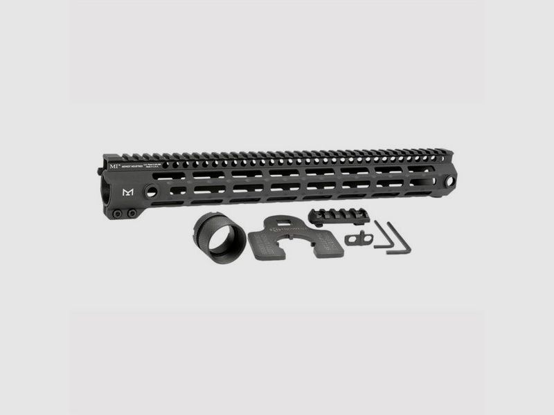 MIDWEST INDUSTRIES HANDGUARDS MIDWEST INDUSTRIES AR-15 G4 15″ HANDGUARD M-LOK CZARNY