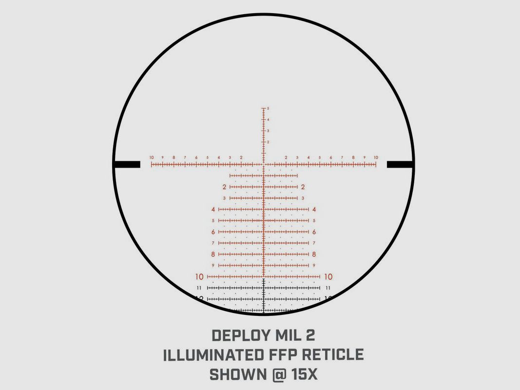 Bushnell Zielfernrohr Match PRO 5-30x56mm Deploy MIL 2 Leuchtabsehen 34mm