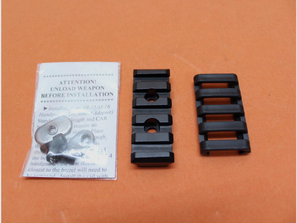 Falcon Industries AR-15: Picatinny Forend Rail 2" Falcon (4352) Alu Black/ Picatinnyschiene zum Anschrauben